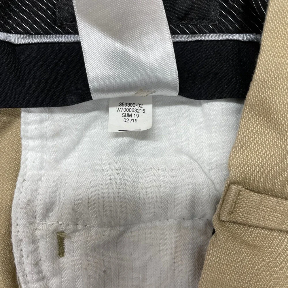 Banana Republic Chino Pants Mens 38x32 Tan Aiden Fit Cotton Modal Stretch